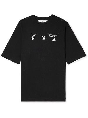 Off-White - Printed Cotton-Blend Jersey T-Shirt