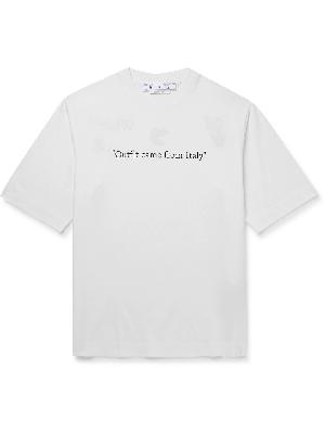 Off-White - Logo-Print Cotton-Jersey T-Shirt