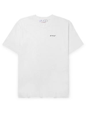 Off-White - Logo-Print Cotton-Jersey T-Shirt