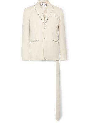 Off-White - Embellished Twill Suit Jacket