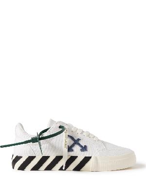 Off-White - Suede-Trimmed Canvas Sneakers