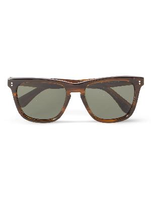Oliver Peoples - Lynes Square-Frame Tortoiseshell Acetate Polarised Sunglasses