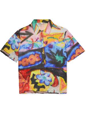 Our Legacy - Printed Cotton and Silk-Blend Shirt