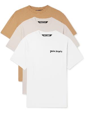 Palm Angels - Three-Pack Logo-Print Cotton-Jersey T-Shirt