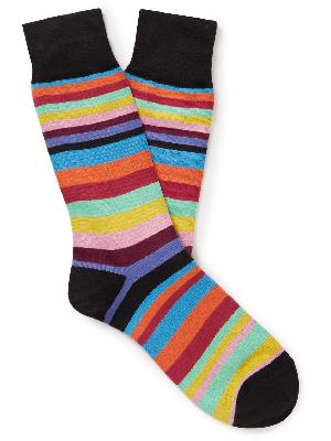 Paul Smith - Wolfgang Striped Organic Cotton-Blend Socks