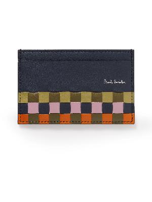 Paul Smith - Screen Check Woven Leather Cardholder
