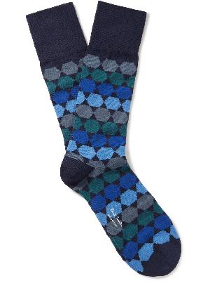 Paul Smith - Intarsia Cotton-Blend Socks