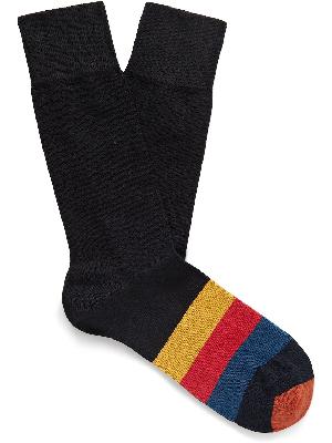 Paul Smith - Striped Cotton-Blend Socks