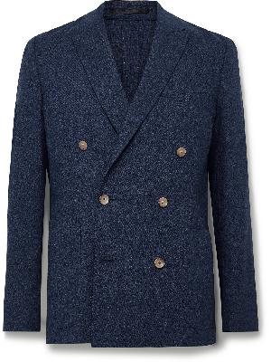 Paul Smith - Slim-Fit Double-Breasted Unstructured Virgin Wool Suit Jacket