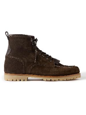 Paul Smith - Jarmush Leather-Trimmed Suede Boots