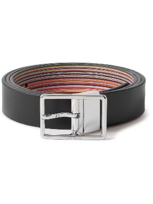 Paul Smith - Reversible Embroidered Leather Belt