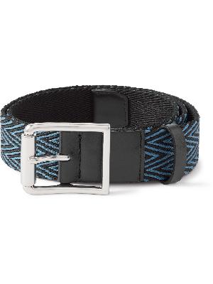 Paul Smith - 3.5cm Leather-Trimmed Woven Belt