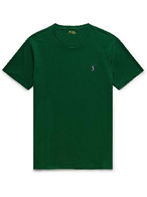 Polo Ralph Lauren - Slim-Fit Logo-Embroidered Cotton-Jersey T-Shirt
