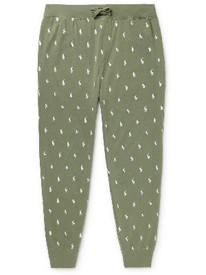 Polo Ralph Lauren - Tapered Logo-Print Cotton-Jersey Pyjama Trousers