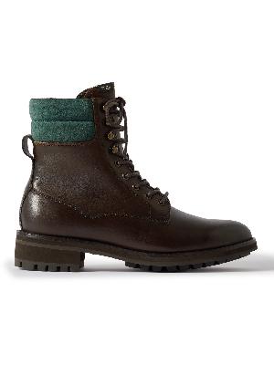 Polo Ralph Lauren - Bryson Suede-Trimmed Leather Boots
