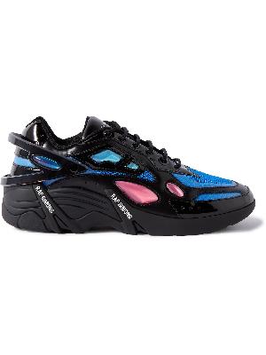 Raf Simons - Cylon-21 Rubber-Trimmed Leather and Mesh Sneakers