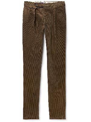 Ralph Lauren Purple label - Gregory Straight-Leg Cotton-Corduroy Trousers