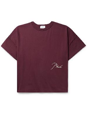 Rhude - Logo-Embroidered Cotton-Jersey T-Shirt