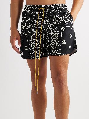 Rhude - Straight-Leg Mid-Length Bandana-Print Swim Shorts