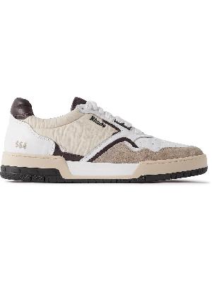 Rhude - Racing Suede-Trimmed Leather and Shell Sneakers