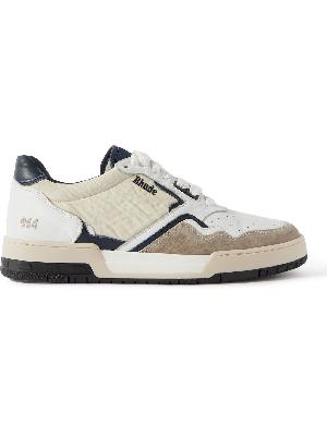 Rhude - Racing Suede-Trimmed Leather and Shell Sneakers