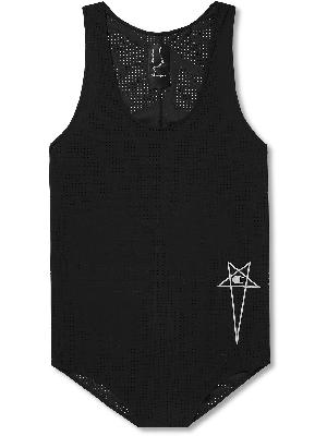 Rick Owens - Champion Logo-Embroidered Recycled Stretch-Mesh Tank Top