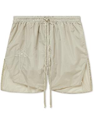 Rick Owens - Champion Dolphin Logo-Embroidered Recycled Shell Drawstring Shorts