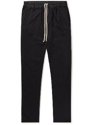 DRKSHDW by Rick Owens - Berlin Slim-Fit Tapered Cotton-Jersey Drawstring Trousers