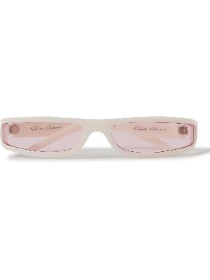 Rick Owens - Fog Rectangle-Frame Acetate Sunglasses