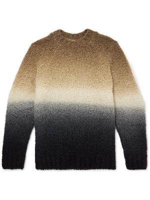 Sacai - Dip-Dyed Wool-Blend Bouclé Sweater