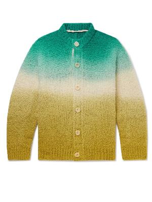 Sacai - Dip-Dyed Wool-Blend Bouclé Cardigan