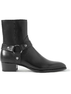 SAINT LAURENT - Wyatt Buckled Leather Boots
