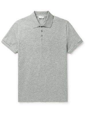 SAINT LAURENT - Logo-Embroidered Cotton-Piqué Polo Shirt