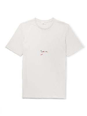 SAINT LAURENT - Logo-Print Organic Cotton-Jersey T-Shirt