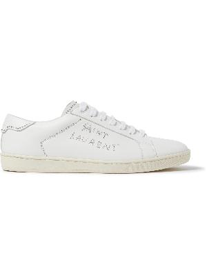 SAINT LAURENT - Studded Leather Sneakers