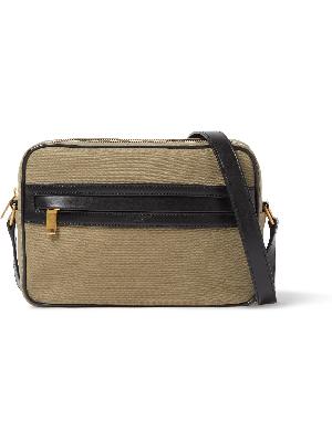 SAINT LAURENT - Camp Leather-Trimmed ECONYL Messenger Bag