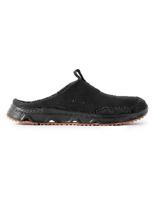 Salomon - RX Advanced Suede-Trimmed Leather Slip-On Sneakers