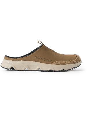 Salomon - RX Advanced Suede-Trimmed Leather Slip-On Sneakers