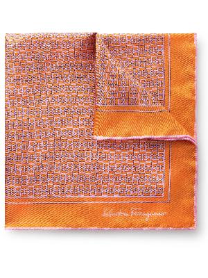 Salvatore Ferragamo - Printed Silk-Twill Pocket Square