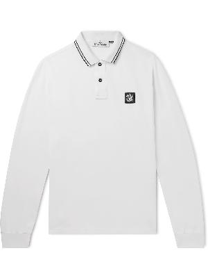 Stone Island - Slim-Fit Logo-Appliquéd Stretch-Cotton Piqué Polo Shirt