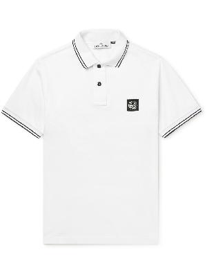 Stone Island - Logo-Appliquéd Stretch-Cotton Piqué Polo Shirt