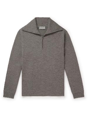 Studio Nicholson - Teith Mélange Merino Wool Half-Zip Sweater
