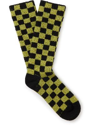 The Elder Statesman - Checked Knitted Socks