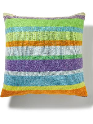 The Elder Statesman - Super Soft Striped Cashmere Throw Pillow