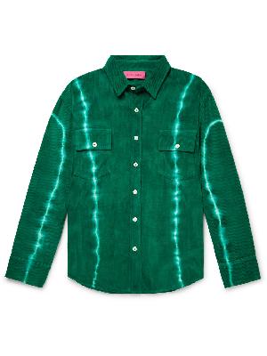 The Elder Statesman - Tie-Dyed Cotton and Cashmere-Blend Corduroy Shirt