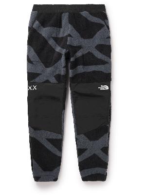 The North Face - XX KAWS Retro 1995 Denali Tapered Shell-Trimmed Fleece Sweatpants