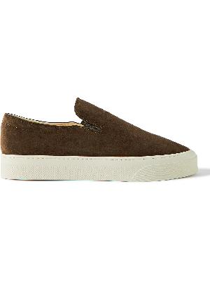 The Row - Dean Suede Slip-On Sneakers