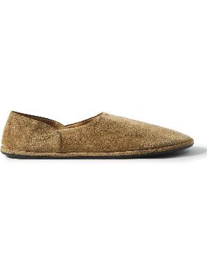 The Row - Collapsible-Heel Suede Loafers