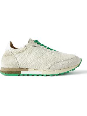 The Row - Owen Suede-Trimmed Mesh Sneakers