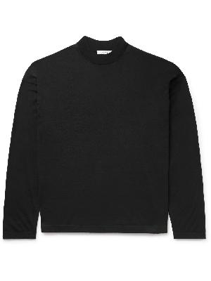 The Row - Delsie Merino Wool Mock-Neck Sweater